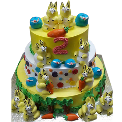 "Designer Grand Cake - 5Kgs ( 3 step) - Click here to View more details about this Product